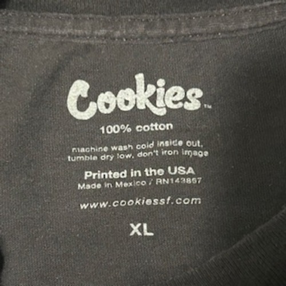 Cookies Logo Black Tee + Gray Tee Bundle XL – Streetwear Duo - Picture 5 of 16
